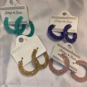 4 pair beaded earrings